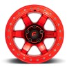Block Beadlock D123 Fuel Off-Road Candy Red with Red Ring