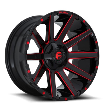 Contra D643 Fuel Off-Road Gloss Black w/ Candy Red