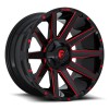 Contra D643 Fuel Off-Road Gloss Black w/ Candy Red