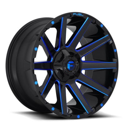 Contra D644 Fuel Off-Road Gloss Black w/ Candy Blue