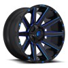 Contra D644 Fuel Off-Road Gloss Black w/ Candy Blue