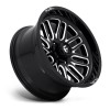 Ignite D662 Fuel Off-Road Gloss Black & Milled