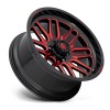 Ignite D663 Fuel Off-Road Gloss Black w/ Candy Red