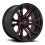 Rage D712 Fuel Off-Road Gloss Black w/ Candy Red