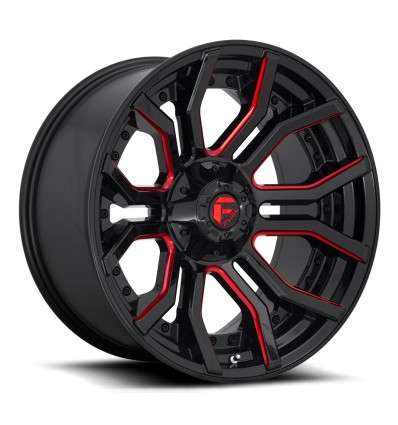 Rage D712 Fuel Off-Road Gloss Black w/ Candy Red