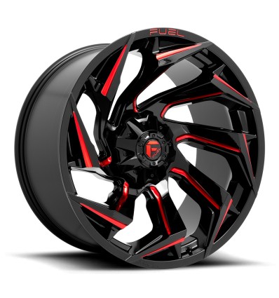 Ζάντα Fuel Off-Road Reaction D755 Gloss Black Milled with Red Tint