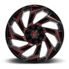 Reaction D755 Fuel Off-Road Gloss Black Milled with Red Tint
