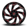 Ζάντα Fuel Off-Road Reaction D755 Gloss Black Milled with Red Tint