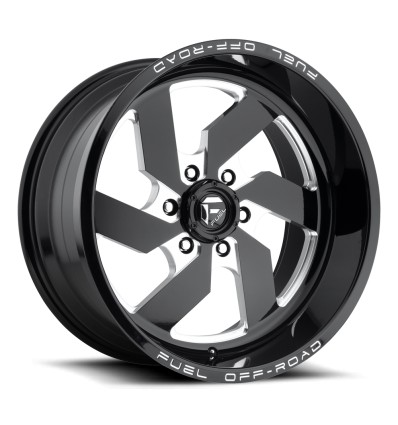 Ζάντα Fuel Off-Road Turbo 6 D582 Gloss Black & Milled