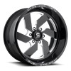 Turbo 6 D582 Fuel Off-Road Gloss Black & Milled