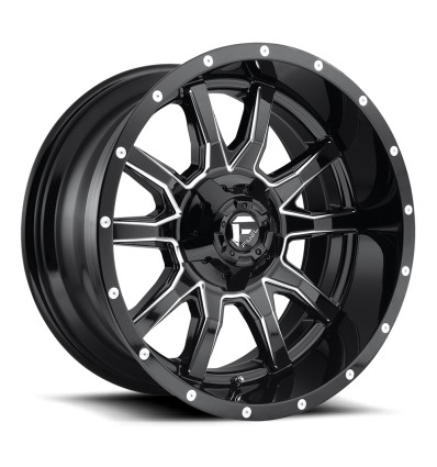 Vandal D627 Fuel Off-Road Gloss Black & Milled