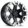 Gauntlet Black Rhino GLOSS BLACK W/ MIRROR MACHINED LIP EDGE (5X127 & 6X139.7 ONLY)