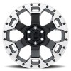 Gauntlet Black Rhino GLOSS BLACK W/ MIRROR MACHINED LIP EDGE (5X127 & 6X139.7 ONLY)