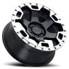 Gauntlet Black Rhino GLOSS BLACK W/ MIRROR MACHINED LIP EDGE (5X127 & 6X139.7 ONLY)