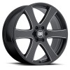 Haka Black Rhino GLOSS BLACK WITH MILLED SPOKES