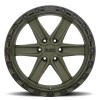 Ζάντα Black Rhino Henderson OD GREEN WITH BLACK LIP EDGE AND BLACK BOLTS