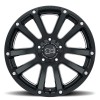 Highland Black Rhino MATTE BLACK W/ MILLED SPOKES