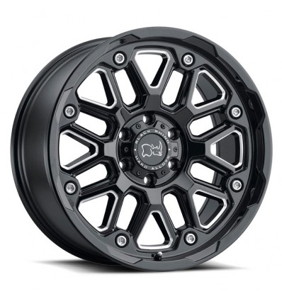 Hollister Black Rhino GLOSS BLACK W/ MILLED SPOKES