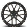 Kunene Black Rhino MATTE BLACK W/ DARK TINT MILLED SPOKES