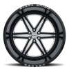 Marauder Forged Black Rhino GLOSS BLACK W/ MILLED SPOKES