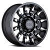 Mission Black Rhino MATTE BLACK W/ MACHINED TINTED SPOKES (9")