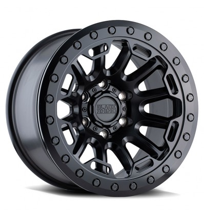 Ouray Beadlock Black Rhino MATTE BLACK W/ BLACK BOLTS