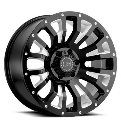 Ζάντα Black Rhino Pinatubo GLOSS BLACK W/MILLED INSIDE WINDOW (9.5")