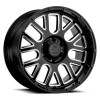 Pismo Black Rhino GLOSS BLACK W/MILLED SPOKES (9.5")