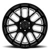 Pismo Black Rhino GLOSS BLACK W/MILLED SPOKES (9.5")