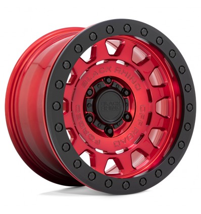 Prerunner Forged Beadlock Black Rhino MACHINED CANDY RED W/ BLACK HARDWARE