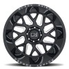 Reaper Black Rhino GLOSS BLACK W/ MILLED SPOKES (14")