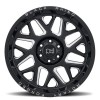 Reaper Black Rhino GLOSS BLACK W/ MILLED SPOKES (9.5")