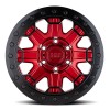 Rift Beadlock Black Rhino CANDY RED W/ BLACK RING & BLACK BOLTS