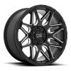 Shockwave Black Rhino GLOSS BLACK W/ MILLED SPOKE