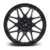 Shockwave Black Rhino GLOSS BLACK W/ MILLED SPOKE