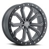 Trabuco Black Rhino MATTE GUNMETAL WITH BLACK LIP EDGE AND SILVER BOLTS