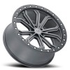 Trabuco Black Rhino MATTE GUNMETAL WITH BLACK LIP EDGE AND SILVER BOLTS