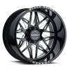 Twister Forged Black Rhino GLOSS BLACK W/ MILLED SPOKES