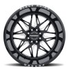 Twister Forged Black Rhino GLOSS BLACK W/ MILLED SPOKES