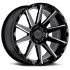 Typhoon Black Rhino GLOSS BLACK W/ MILLED SPOKE