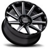 Typhoon Black Rhino GLOSS BLACK W/ MILLED SPOKE