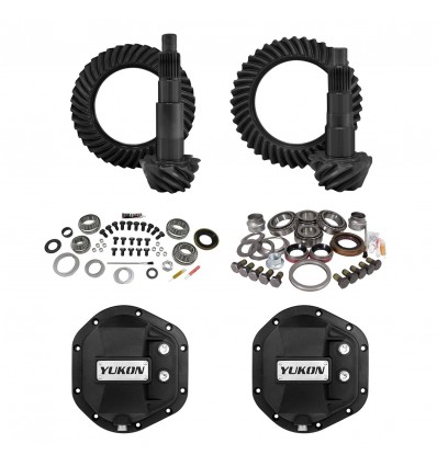 Yukon Gear & Axle Ring and Pinion Gear and Installation Kit Combos YGK054STG2 Dana 44 Jeep Wrangler JK 4.56 Gears