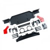 Front aluminium bumper with winch plate OFD Matte