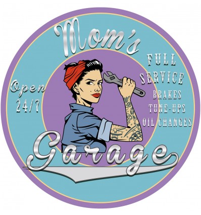 Mom's Garage Metal Sign MOM-2