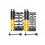 SUSP.KIT INC SHOCKS COIL SPRINGS FRONT STABILIZER BAR LINK SK120