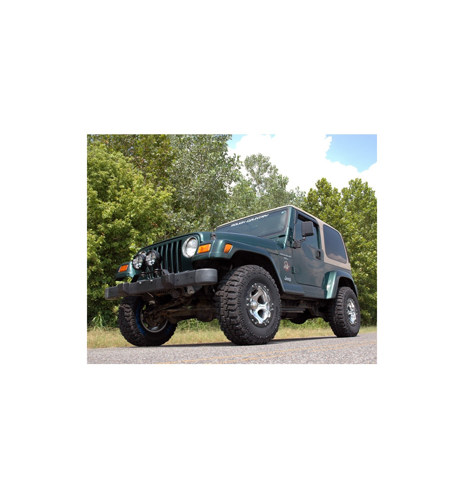 Suspension Lift Kit 2,5'' Rough Country Jeep TJ Wrangler 97-06 -  