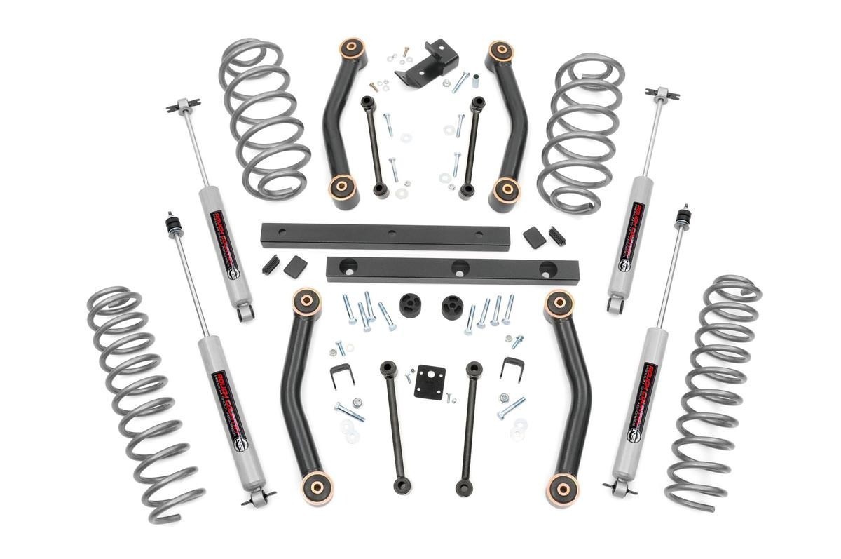 Aνάρτηση 4'' Rough Country Jeep TJ Wrangler 97-06